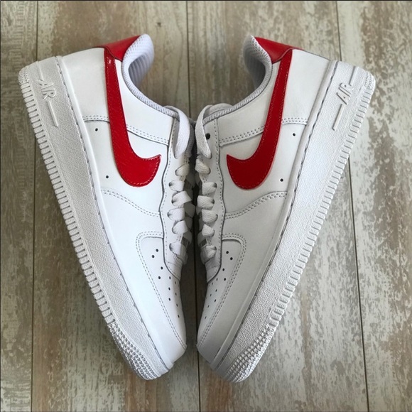 NWT Nike ID Air Force 1 Custom Red swoosh - Picture 7 of 8
